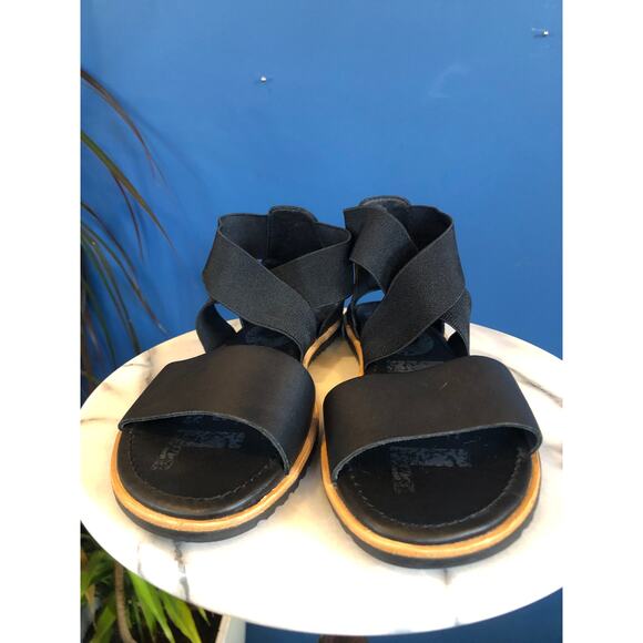 SOREL!!! Ella III Ankle Strap Black - Size 7 - Picture 2 of 7